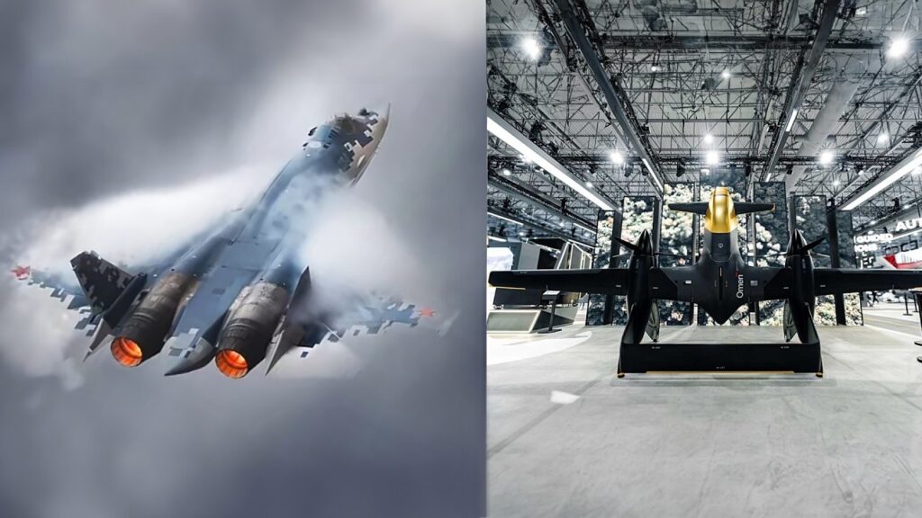 🔴 Dubai Airshow 2025: Russian SU-57 Felon Stealth Fighter In Action + Secret New Drone Technology