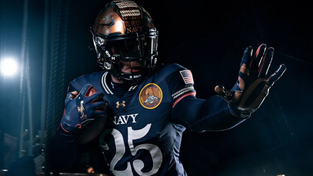 Navy pays homage to USS Constitution for this year’s Army-Navy uniform Navy pays homage to USS Constitution for this year’s Army-Navy uniform