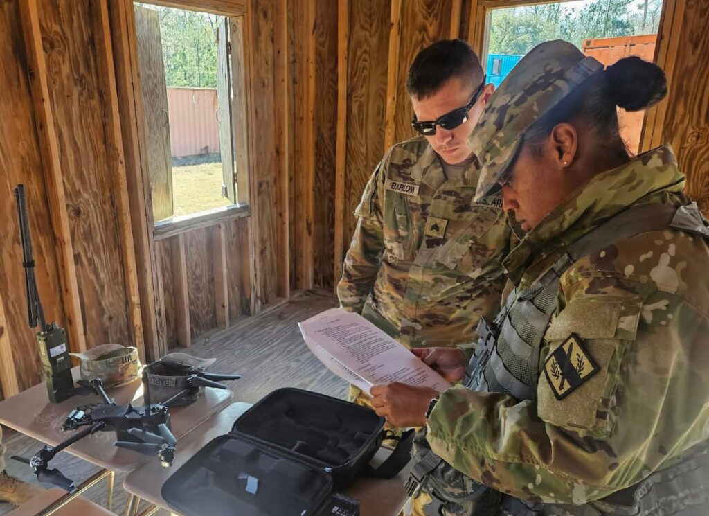 Georgia National Guard train troops to fly small quadcopter drones