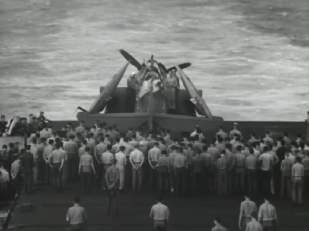 This gunner is the only sailor buried at sea — inside his plane