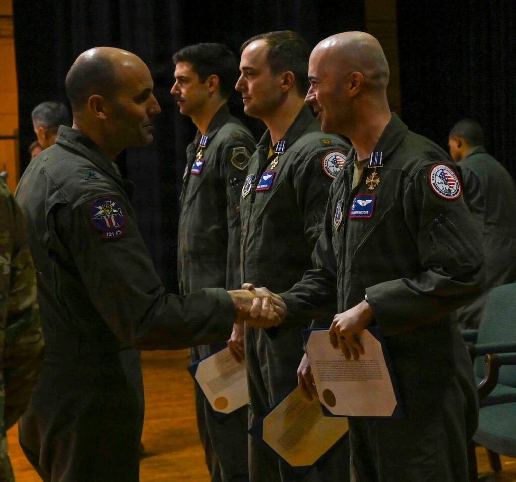 Three Air National Guard pilots awarded top flying combat honor