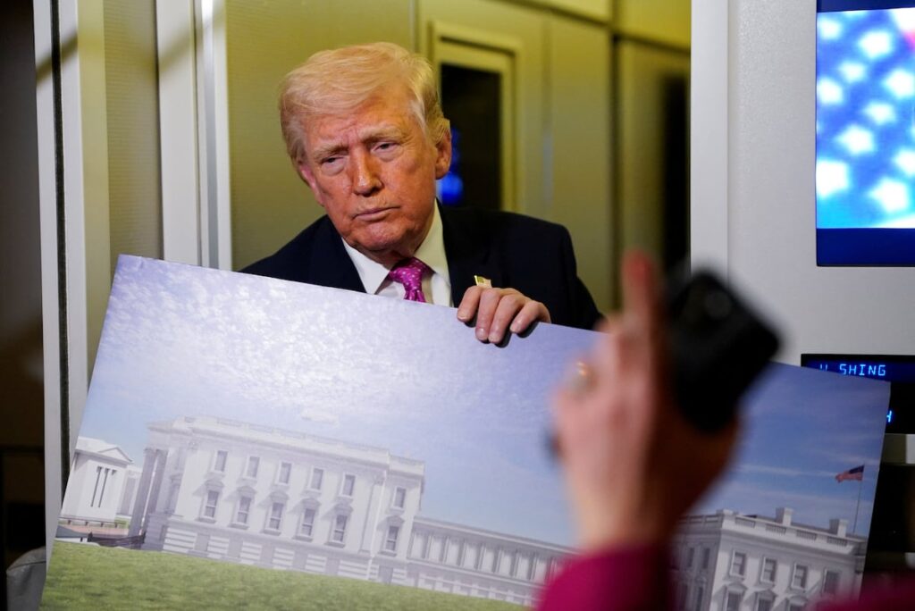 Trump says massive military complex to be built beneath White House ballroom Trump says massive military complex to be built beneath White House ballroom