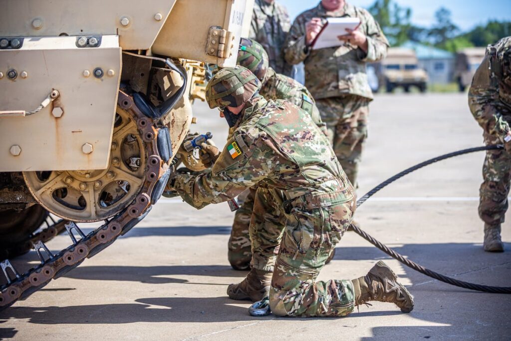 Scarlet for ya: Irish team takes first place on Bradleys in US Army’s armor competition despite having none at home Scarlet for ya: Irish team takes first place on Bradleys in US Army’s armor competition despite having none at home