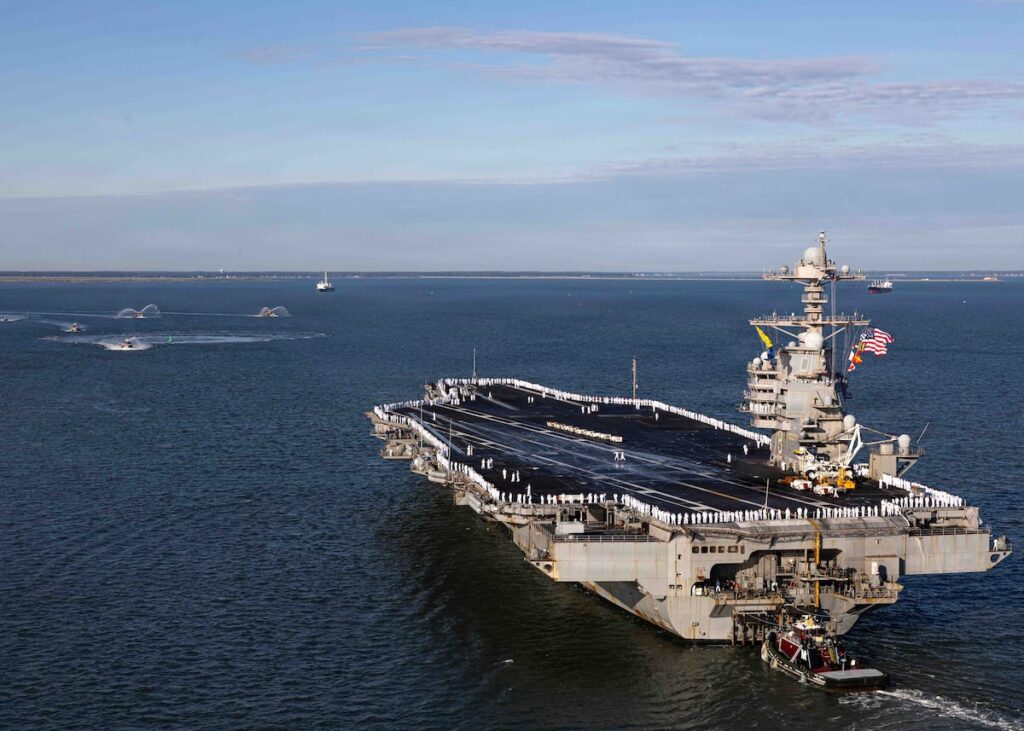 Ford Carrier Strike Group receives Presidential Unit Citation after historic deployment Ford Carrier Strike Group receives Presidential Unit Citation after historic deployment