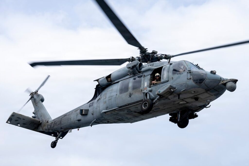 US Navy aviator missing after helicopter makes emergency landing in Arabian Sea US Navy aviator missing after helicopter makes emergency landing in Arabian Sea