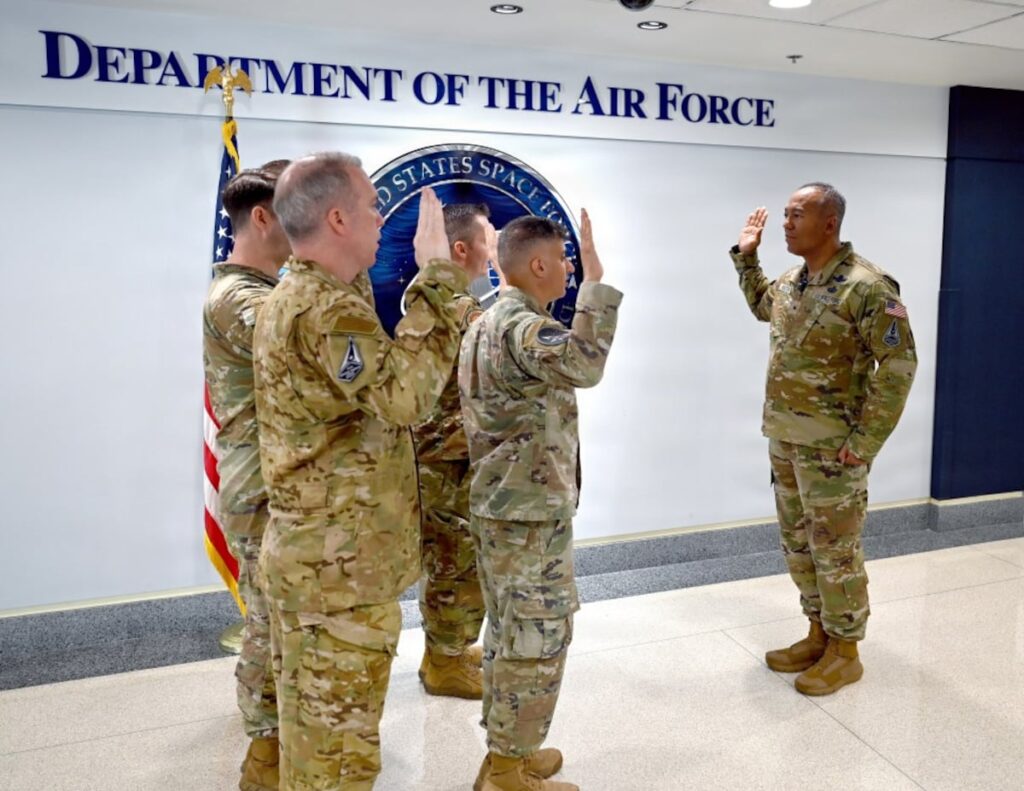 Space Force swears in first batch of part-time workers Space Force swears in first batch of part-time workers